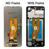 Compatible for Samsung A05 A055 Mobile Cell Phone Display Screen Assembly Integrated Inner and Outer Screen with Frame LCD