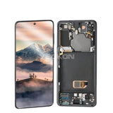Compatible for Samsung S21 5G Screen Assembly Original with Frame G9910 Mobile Cell Phone Display Integrated Inner and Outer LCD Touch Wholesale