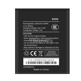 Compatible for Wiko Y50 Mobile Cell Phone Battery K200 High Capacity Brand New Durable 2200 mAh Factory Wholesale Export