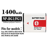 Compatible for Sony DSC-T20_W HX10 H70 WX1_B W170 Camera Battery NP-BG1_FG1 Wholesale
