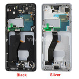 Compatible for Samsung S21 ultra Screen Assembly Original with Frame G9980 Mobile Cell Phone Display Integrated Inner and Outer LCD Wholesale