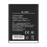 Compatible for Tecno M9 Brand new BL-26AT durable mobile cell phone battery, 2600mAh, factory wholesale, foreign trade.