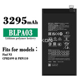 Compatible for OPPO Find N3_CPH2499_PHN110 Foldable Screen Mobile Cell Phone Battery BLPA01_BLPA03