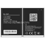 Compatible for Tecno Transsion 2050mAh brand new external 1500mAh mobile cell phone battery BL-15AT, factory wholesale and foreign trade