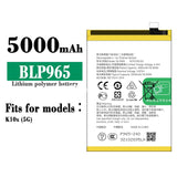 Compatible for OPPO K10X(5G) Mobile Cell Phone Battery BLP965 Built-in Battery Board 5000 mAh Factory Wholesale Export