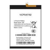 Compatible for Symphony Z28 Mobile Cell Phone Battery Built-in Battery Board High Capacity 5000 mAh Factory Wholesale Export