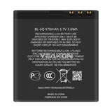 Compatible with Nokia 6700C_6700 mobile cell phone battery BL-6Q brand new 970mAh battery factory wholesale foreign trade