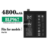Compatible for OPPO Find X6 Built-in Mobile Cell Phone Battery Brand New Durable Battery Board BLP967 Factory Wholesale Export