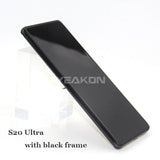 Compatible for Samsung S20 ultra Screen Assembly Original with Frame G988F Mobile Cell Phone Display Integrated Inner and Outer LCD Wholesale