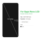 Compatible for OP Reno Screen Touch Screen LCD Display Assembly Mobile Cell Phone Screen LCD Inner and Outer Screen wholesale