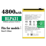 Compatible for OPPO Reno 11 Mobile Cell Phone Battery BLPA31 Built-in Battery Board 4800 mAh Factory Wholesale Export