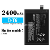 Compatible for VIVO X Fold 2 mobile cell phone battery B-Y6_B-Y7 built-in 2400mah factory wholesale foreign trade