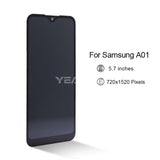 Compatible for Samsung A01 Screen Assembly Original with Frame A015F_M Mobile Cell Phone LCD Display Integrated Inner and Outer LCD Wholesale