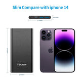 YEAKON High capacity 10000mAh Mobile Power Bank PD QC 3.0 Fast Charge Power Banks Type-C Portable Powerbank with USB Cable