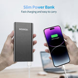 YEAKON High capacity 10000mAh Mobile Power Bank PD QC 3.0 Fast Charge Power Banks Type-C Portable Powerbank with USB Cable