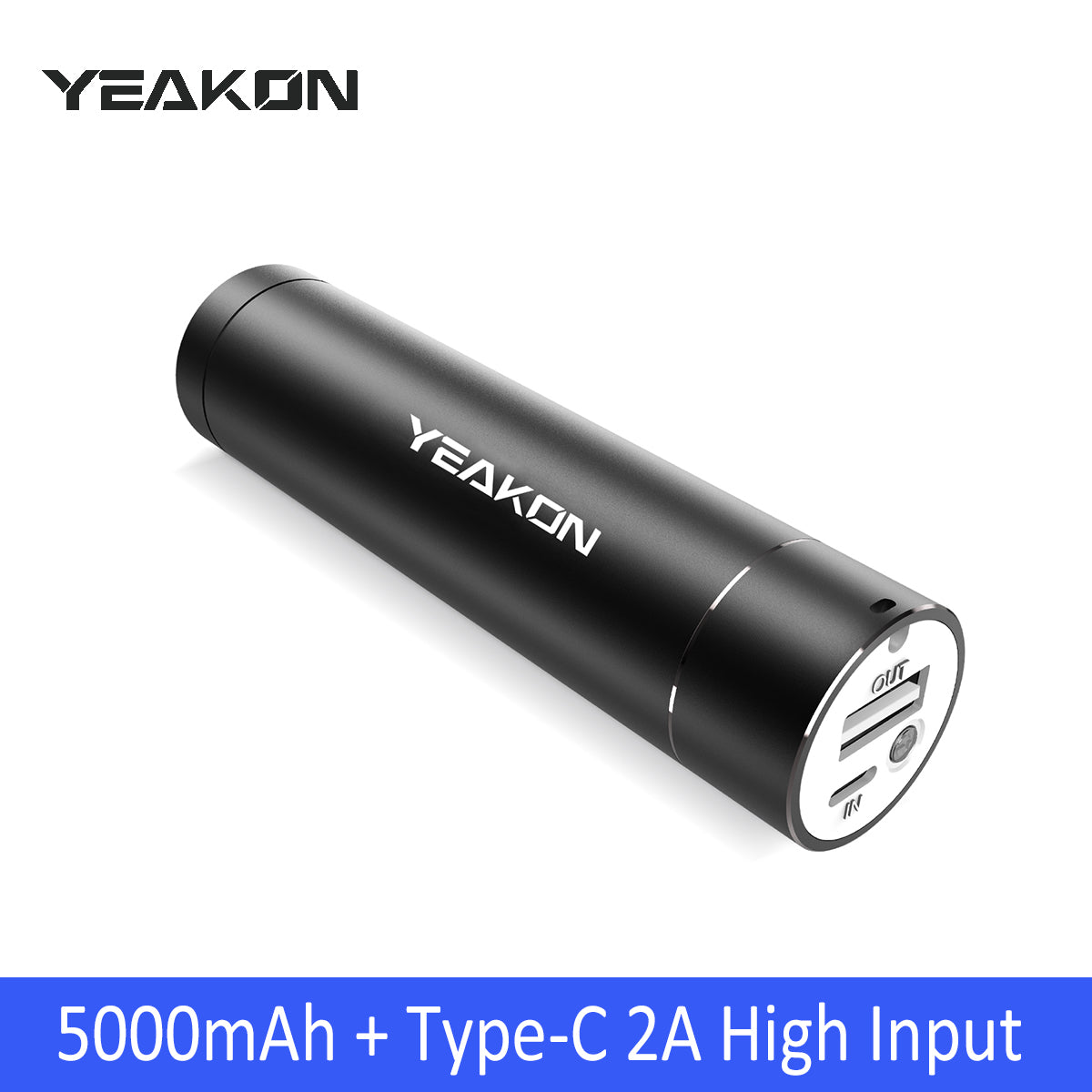YEAKON Ultra-Compact Portable Charger The Smallest 5000mAh