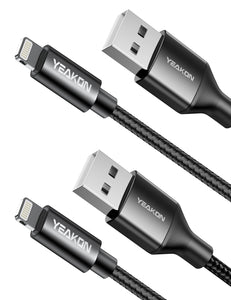iPhone Charger Cable Nylon Braided Lightning Cable, iPhone Charging Cord USB Cable Compatible with iPhone 11/Pro/X/Xs Max/XR/8 Plus /7 Plus/6/ iPad