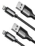 iPhone Charger Cable Nylon Braided Lightning Cable, iPhone Charging Cord USB Cable Compatible with iPhone 11/Pro/X/Xs Max/XR/8 Plus /7 Plus/6/ iPad