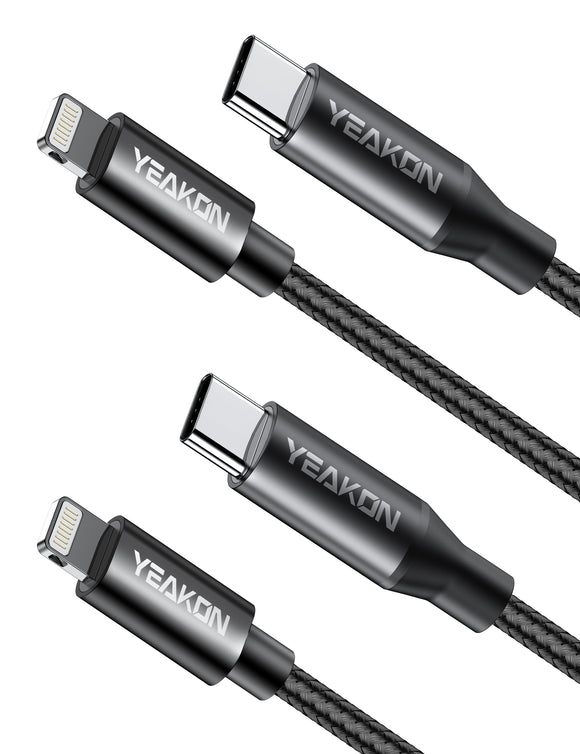 USB C to Lightning Cable for iPhone 12 Pro Max/12/11 Pro/X/XS/XR/8 Plus/AirPods Pro, Supports Power Delivery