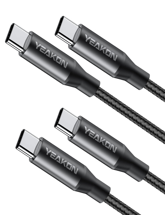 USB C to USB C Cable Double USB-C Fast Charger Cord 60W Power Delivery PD Charging for Apple MacBook Galaxy S20 Nintendo Switch