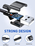 iPhone Charger Cable Nylon Braided Lightning Cable, iPhone Charging Cord USB Cable Compatible with iPhone 11/Pro/X/Xs Max/XR/8 Plus /7 Plus/6/ iPad