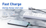 USB C to USB C Cable Double USB-C Fast Charger Cord 60W Power Delivery PD Charging for Apple MacBook Galaxy S20 Nintendo Switch